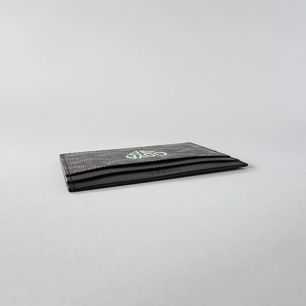 Custom Hand Painted Goyard Saint Sulpice Card Holder Wallet - Picture 10 of 13